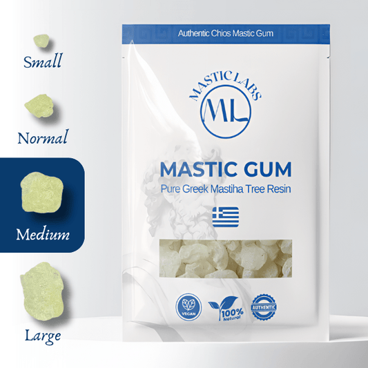 Pure Greek Chios Mastic Gum Mastiha (Pistacia Lentiscus) - Medium Tears - Mastic Labs