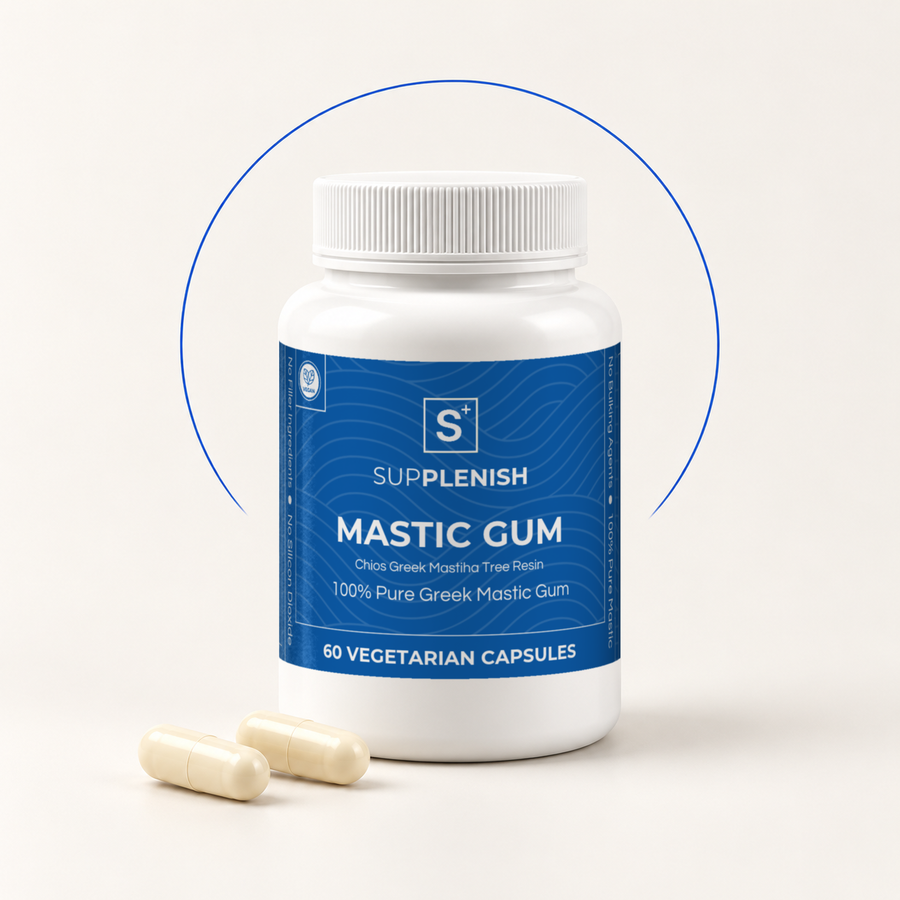 Supplenish Mastic Gum jar, 60 vegetarian capsules