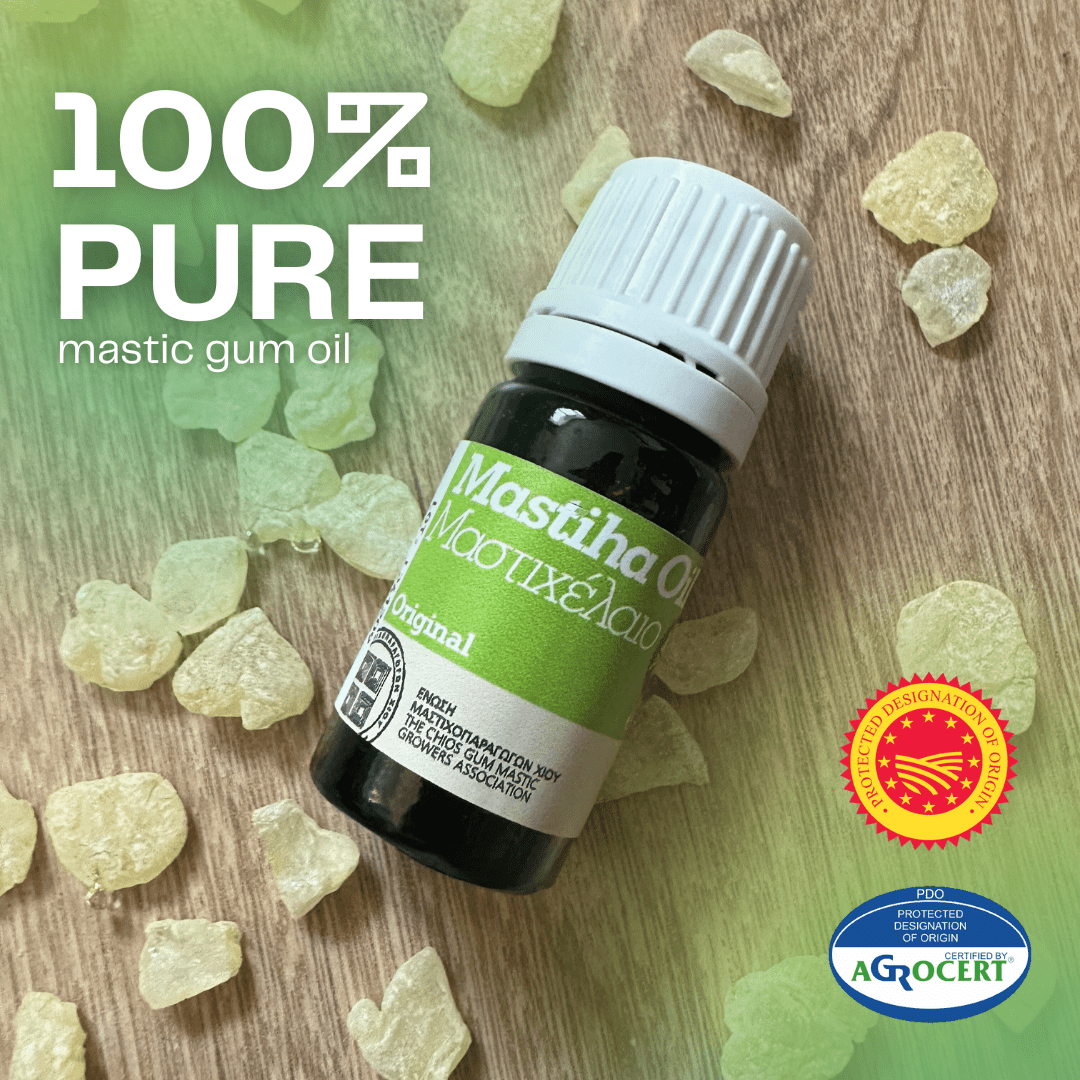 100% Pure Organic Greek Chios Mastic Gum Essential Oil 5 ml | Premium Quality - Mastic Labs