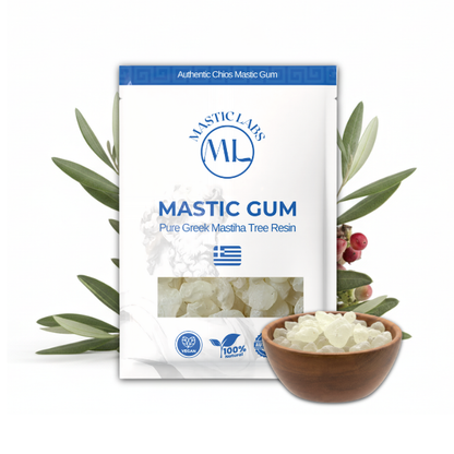 Pure Greek Chios Mastic Gum (Pistacia Lentiscus) - Normal Size Tears