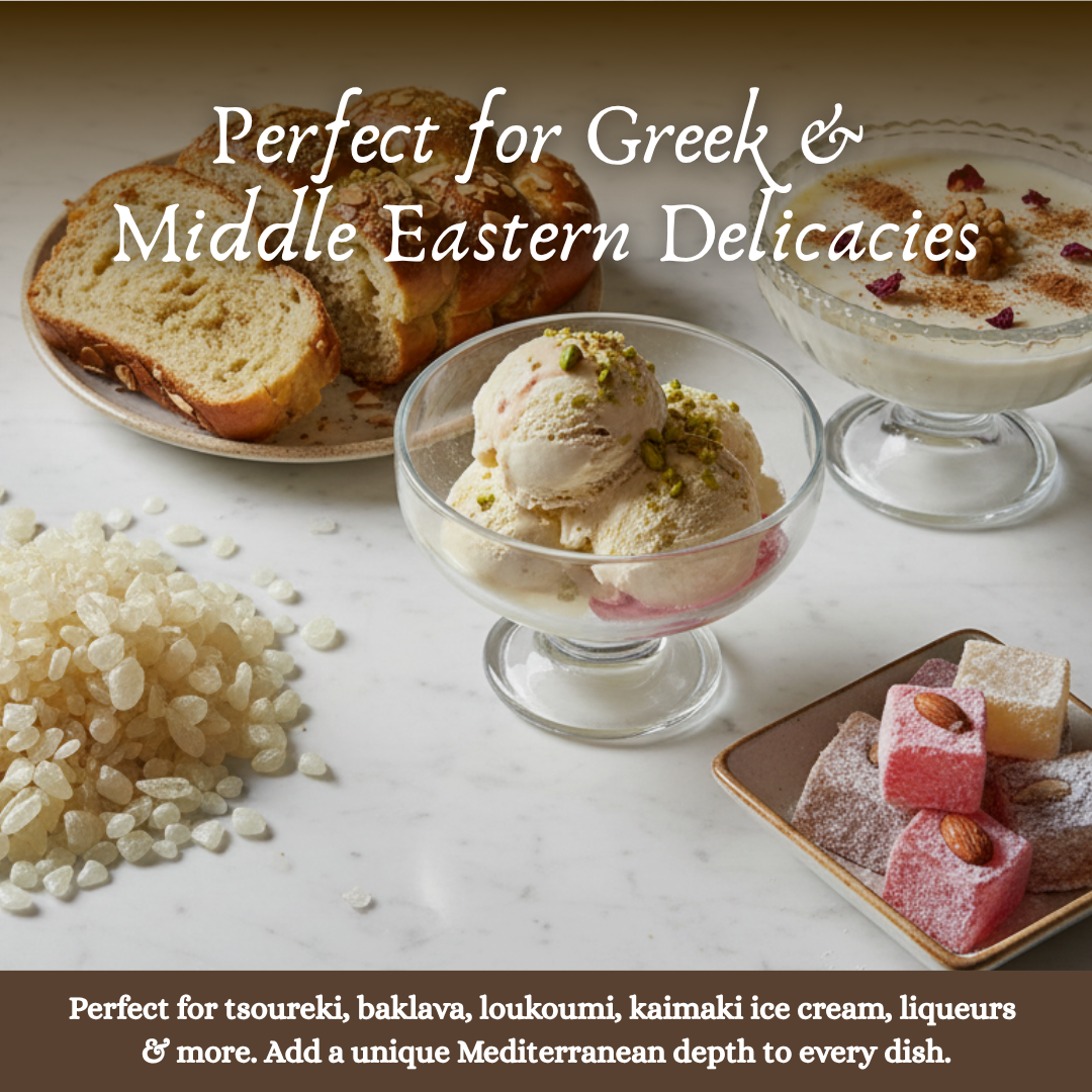 Pure Greek Chios Mastic Gum (Pistacia Lentiscus) - Small/Fine Crystals