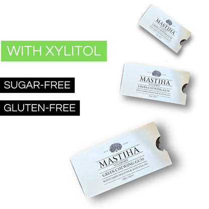 ELMA Mastic/Mastiha Chewing Gum - Sugar - Free - Gluten - Free + Chios Mastiha & Mastiha Oil - Mastic Labs