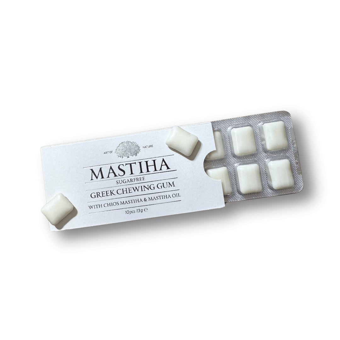 Mastiha Mastic Gum Chewing Gum - Sugar - Free - Gluten - Free - With Chios Mastiha & Mastiha Oil - Mastic Labs