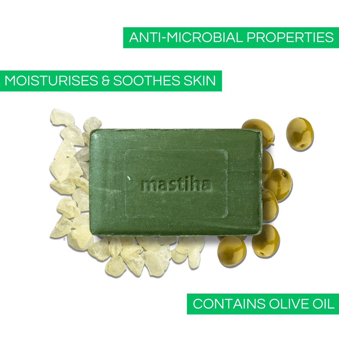 Mastiha & Olive Oil Soap - Paraben - Free | Fragrance - Free | Mineral Oil - Free | Dermatologically - Tested - Mastic Labs